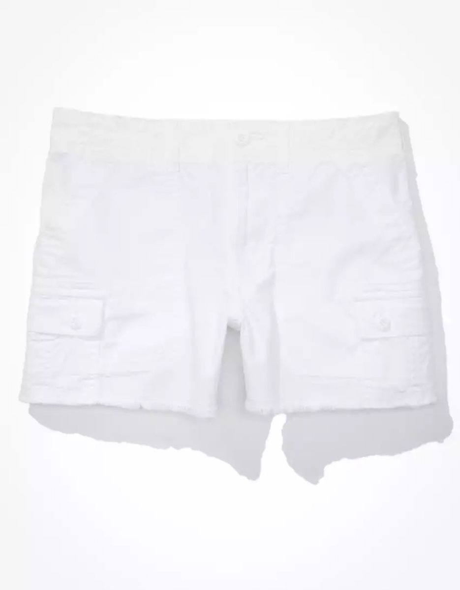 Shorts American Eagle AE Snappy Stretch '90s Boyfriend Cargo Blanche Femme | YJO-69597685